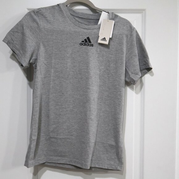 NWT Adidas W FRESH SS TEE Women’s HS0845 Grey Short Sleeve Logo Shirt S, M, - Picture 7 of 7